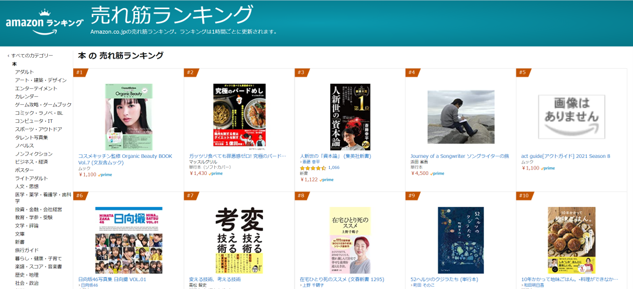 amazon総合7位獲得